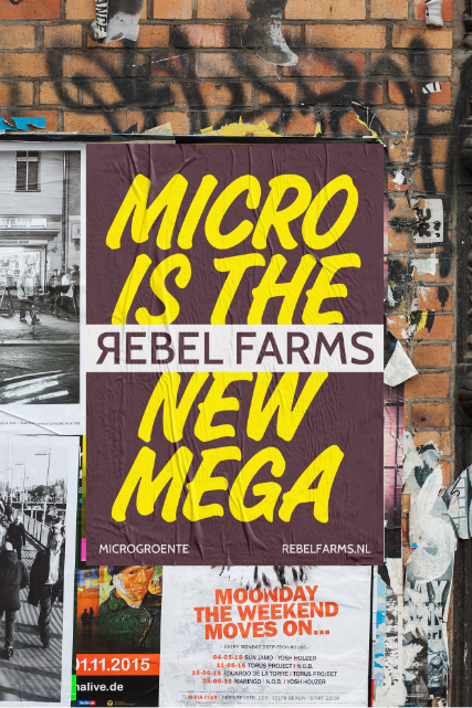 Rebel Farms campagneposter broccoli cress